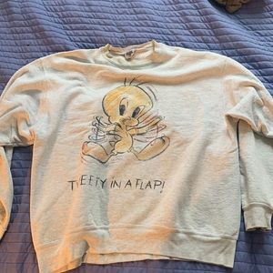 Tweety Bird Vintage Loony Tunes Crewneck Sweatshirt